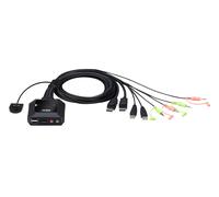 Rete - Switch Kvm Per Doppio Schermo Displayport (thunderbolt) 2 Usb, Cs22dp