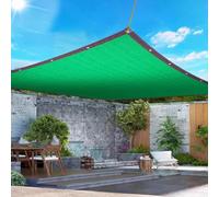 Rete Telo Ombra 2x3 2x6 3x3 4x3 Verde,Tenda A Vela Parasole Rettangolare,Tenda da Sole per Esterno,Vela Ombreggiante Antistrappo,Traspirante Vela Parasole per Esterno Terrazza(15x15m)