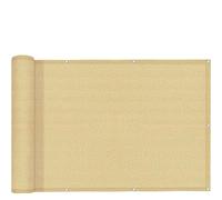 Rete Telo Ombra Copertura for la privacy del balcone Schermi da giardino con fascette for cavi Telo ombreggiante impermeabile for patio esterno Appartamento cortile(Beige,1.2 x 5 m)