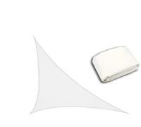 Rete Telo Ombra Impermeabile Ripari for Il Sole Triangolo Parasole Protezione Copertura Esterna Giardino Patio Piscina Ombra Vela Tende da Campeggio Tende da Sole 420D(White,3x4x5m)