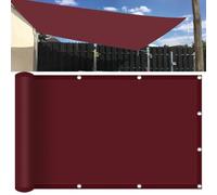 Rete Telo Ombra, Tarp Campeggio 50 x 180 cm Idrorepellente, Anti Uv, Protezione Solare, Antistrappo Giardino Piante Rete Ombreggiante per Frutta Fiori Colture Serre, Weinrot