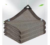 Rete Telo Ombra Traspirante 3x5m, Rete Parasole con Occhielli Telo Ombreggiante Ombra 90% Protezione Solare Rete Telo Ombra Ombreggiante per Balconi Terrazza Pergola Giardino,brown-2x4m