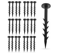 Rete Telo Pacciamatura 100 Gr/Mq L. 100 mt. in Varie Misure Pacciamante Antialaga Antierbacce Nero per Orto Tessuto Permeabile, Resistenza UV, Barriere Contro Le Infestanti (25 Chiodi Ferma Telo)