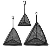 Rete triangolare per asciugatura per un comodo uso esterno, borsa portaoggetti in rete traspirante per accessori da campeggio e picnic (M)