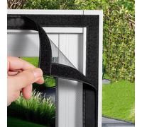 Rete Zanzariera senza perforazione 100x200cm Nero Zanzariera Fissa Con Telaio Zanzariera a Tenda Con Passante Per Bastone Zanzariera Tenda Porta Finestra