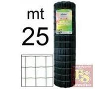 RETE Zincata finitura PVC PAPILLON elettrosaldata 76X63 H150 25MT PLASTICATA SGS