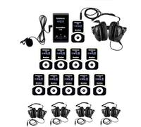 Retekess T130-T131 Audio Tour Guide System, Cuffia Wireless Per Guida Turistica, 99 Canale, 12 Ore in Attesa, Attrezzatura di Interpretazione per Tour in Fabbrica, Viaggi, Università, Chiesa