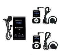 Retekess T130-T131 Tour Guide System, Drahtloses Reiseleitersystem, 99 Kanal, 60M, Semplice & Base, Erklärungssystem für Reitausbildung, Werksführung, Treffen (1 Trasmettitore 2 Ricevitori)