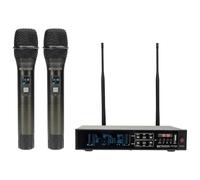 Retekess TC103 Microfono Wireless, Microfoni Wireless Professionali Portatile, Portata 90 m, Qualità del Suono Dinamica ad Alta Fedeltà, Accoppiamento Automatico, Adatto per Karaoke, Matrimoni, DJ