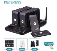 Retekess TD157 cercapersone ristorante sistema di chiamata wireless sottobicchieri cicalino segnale acustico ricevitori per camion di cibo fast food bar caffetteria 1-16-White