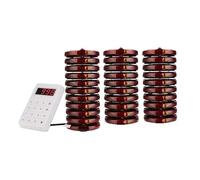 Retekess TD158 Cercapersone Ristorante 30, Cercapersone Wireless, 500 M, Indicatore del Tubo LED, 4 Modalità di Chiamata, 1-250sTempo di Chiamata Regolabile, Cicalini per Ristorante, Bar