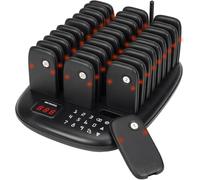 Retekess TD175P Cercapersone Ristorante, 30 Cercapersone, 800M Pager Ristorante, Facile da Configurare, 7 Modalità di Chiamata, Cercapersone Wireless per Area Ristorazione, Hotel, Chiesa