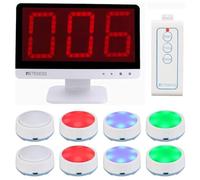 Retekess TM101 Sistema Cicalini Risposta Wireless 8 Pulsanti