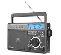 Retekess TR629 Radiolina Portatile, Radio Digitale Portatile, FM AM Onde Corte SW, DSP, a Batteria e Corrente, USB SD Card, Allarme