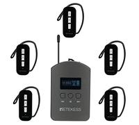 Retekess TT112 Sistema di Guida Turistica, Audio con Archetto Wireless da 200 m, Sistema di Interpretazione Linguistica per Turismo, Visite Guidate, Conferenze, College, Formazione
