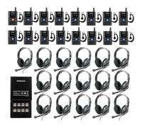 Retekess TT126 Two Way Factory Tour Guide System, Wireless Tour Guide System, Riduzione del Rumore, Suono Nitido, 280 m, per Visite in Fabbrica Sistema di Interpretazione Audio