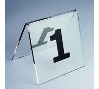 RETENA Numeri da Tavolo Numeri tavola acrilica - I Migliori for ricevimenti rustici, Banchetti, caffetterie, ristoranti, Hotel (8x7x8cm / 3.1x2.7x3.1pollici) (Size : 1-20)