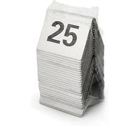 RETENA Numeri da Tavolo Numeri Tavolo in Stile Tenda in Acciaio Inox - I Migliori for ricevimenti rustici, Banchetti, caffetterie, ristoranti, Hotel (2"x1.6"x1.6") (Size : 1-25)
