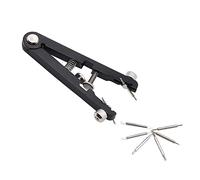 RETENA Watch Spring Bar Plier Tool Set with Durable 8 Tips Pins, 6825 Spring Bar Tweezer Tool for Watch Wrist Bands Strap Removal Repair Fix Kit (Color : Black)