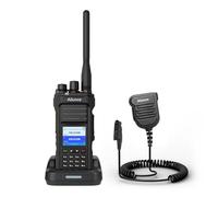 Retevis Ailunce HA1UV Radioamatori con Microfono Speaker, Dual Band | IP67 Impermeabile, 2800mAh Ricaricabile, Radio Amatoriale a Lungo Raggio per Soccorso di Emergenza, Caccia
