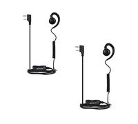Retevis Auricolare Radio Bidirezionale con Microfono Compatibile RT24 RT27 RT622 RT617 RT618 RT619 Radio Bidirezionale Tipo C auricolare 2 pin Walkie Talkie Auricolari (2 Pz)
