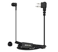 Retevis Auricolare Radio Bidirezionale In Orecchio con Microfono Compatibile con Motorola CP040 CP140 GP300 GP2000 MAG ONE A8 HYT TC500 ecc Walkie Talkie Auricolari Walkie Talkie a 2 Pin(1 Pz)