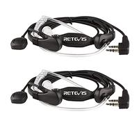 Retevis Cuffia Walkie Talkie 2 Pin Gola Microfono Auricolare Headset Compatibile con Ricetrasmettitore RT24 RT22 RT27 RT21 RT28 RT617 RT618 RT619 Baofeng BF-888S Kenwood Wouxun TYT (2 Pezzi)