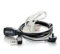 Retevis Cuffie Walkie Talkie 2 Pin Auricolare con Tubo Acustico Trasparente Cuffia Headset Compatibile con Ricetrasmettitore Retevis RT24 RT22 RT27 RT5 H777 Baofeng UV-5R BF-888S ESYNiC (1 Pezzi)