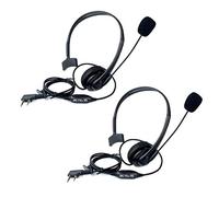 Retevis Cuffie Walkie Talkie 2 Pin Auricolare Headset Compatibile con Ricetrasmettitore RT24 RT27 RT15 RT617 RT618 RT619 Baofeng UV-5R BF-888S BF-88E Kenwood TYT HYT (2 pezzi)
