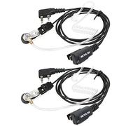 Retevis Cuffie Walkie Talkie 2 Pin Tubo Acustico Trasparente Auricolare Compatibile con Ricetrasmettitore RT24 RT27 RT15 Baofeng UV-5R BF-888S Kenwood (2 Pezzi)