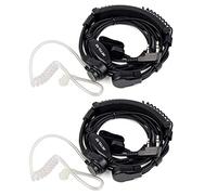 Retevis Cuffie Walkie Talkie Gola Microfono Auricolare Headset Compatibile con Ricetrasmettitore RT24 RT22 RT27 RT21 RT3S RT28 RT617 RT618 RT619 Kenwood Wouxun (2 pz)
