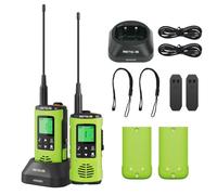Retevis EZTalk 64S Walkie Talkie, Walkie Talkie Esterni Impermeabili IP68 | Woki Toki per Adulti a Lungo Raggio, Torcia Ricaricabile Anticorrosione, Allarme SOS, Radio Bidirezionale per Surf, Pesca