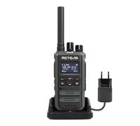 Retevis MateTalk P3 DMR Radio Ricetrasmittenti Compatibile con Motorola, Ricarica Rapida, Mini Walkie Talkie ad Alta Potenza a Lungo Raggio, Schermo LCD, Professionali per Hotel (1 Confezione)