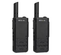Retevis RB639 Walkie Talkie Professionali, 17mm Ultra Sottile Ricaricabile Ricetrasmittenti, 1000mAh, USB-C, Toni di Chiamata, VOX, Portatile Walkie Talkie para Tiendas (2 Pezzi, Nero)