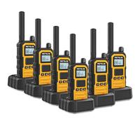 Retevis RB648 Plus Walkie Talkie Impermeabile IP67, Ricetrasmittenti Lungo Raggio, Chiamata di Gruppo, 2000 mAh Tipo C, Walkie Talkie Professionali per Produzione Industriale (6 Pezzi, Giallo)