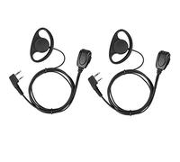 Retevis RE3224 Cuffie Ricetrasmittenti 2 Pin Tipo-D Auricolare Compatibile con Walkie Talkie RT24 RT22 RT27 RT15 RT28 RT617 RT618 RT619 Baofeng BF-888S Kenwood (2 Pezzi)