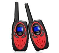 Retevis RT628 Walkie Talkie Bambini, Regalo Giocattolo con VOX a Lungo Raggio per Compleanno e Vacanze, Facile da Usare, Walkie-Talkie per Campeggio Escursionismo e Avventura (1 Coppia, Rosso)