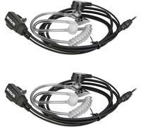 Retevis Walkie Talkie Auricolare 1 Pin 2.5mm, Radio Auricolare con Microfono, Walkie Talkie Cuffie, Auricolari PTT con Tubo Acustico Compatibile RB648 RT649 RT649B RT649P (2pcs)