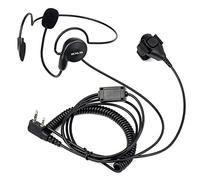 Retevis Walkie Talkie Auricolare con Microfono, Cuffia a 2 pin, Auricolare Dietro Testa, Compatibile con Radio RT24 RT619 RT27 RT5R RT85 Baofeng UV-5R BF-888S Kenwood eSynic HYT (1 Pz)