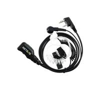 Retevis Walkie Talkie Auricolare, Cuffia di Sicurezza a 2 Pin, Auricolari PTT con tubo acustico Compatibile con Kenwood Radio Bidirezionale RT24 RT27 RT622 (1pcs)