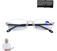 RETGJNC Occhiali da vista BlueEasy, occhiali da computer con zoom intelligente e blocco della luce blu, adatti sia per la lettura da vicino che da lontano, adatti per uomo e donna