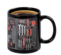 RETGJNC Tazza da meccanico Ultimate Mechanic Toolbox, tazza da caffè in ceramica con design a cassetta degli attrezzi, un regalo perfetto per tuo marito, tuo padre, i tuoi amici o il tuo meccanico.