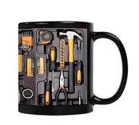 RETGJNC Tazza da meccanico Ultimate Mechanic Toolbox, tazza da caffè in ceramica con design a cassetta degli attrezzi, un regalo perfetto per tuo marito, tuo padre, i tuoi amici o il tuo meccanico.