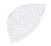 Reti da pesca di sostituzione della rete in gomma per pesce pesce atterraggio mesh sacca trasparente in gomma pieghevole per atterraggio all'aperto acqua salata di acqua dolce (120 cm)