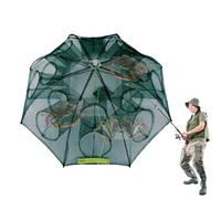 Reti da pesca pieghevoli, Fishing Cast Net Cage, accessori da pesca portatili, rete da pesca in nylon resistente, rete da pesca multi-foro, piccola rete di cattura del pesce, rete di crab e lobster