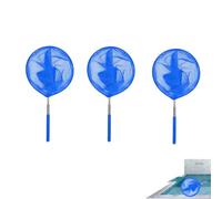 Reti da piscina per la pulizia - Reti da pesca telescopiche per piscine, piccole piscine, per uomini, bambini, cattura farfalle, pesca, 3 pezzi