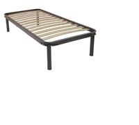Reti D'Amora Rete Letto Singolo 80x190 con Doghe in Legno, Rete Ortopedica con Struttura in Ferro e Piedi Smontabili, Robusta - Per Tutti i Materassi, Made in Italy (90x190)