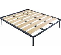 Reti D'Amora Rete Letto Singolo 80x190 con Doghe larghe in Legno, Rete Ortopedica con Struttura in Ferro e Piedi Smontabili, Robusta - Per Tutti i Materassi, Made in Italy (80x190)