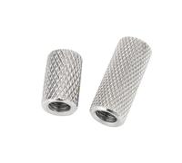 Reti di sollevamento merci, Dadi A Pollice Zigrinati In Acciaio Inossidabile 304 Argento M3-M16 Confezione Da 1/2/5 Pezzi(M5 x15 x10 5pcs)