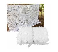 Reti Mimetiche Bianche Tende Mimetiche per Esterno, Telo Mimetico Caccia Leggero - Multiuso Giardino Campeggio Militare Protezione dal Sole(5x7.0m)